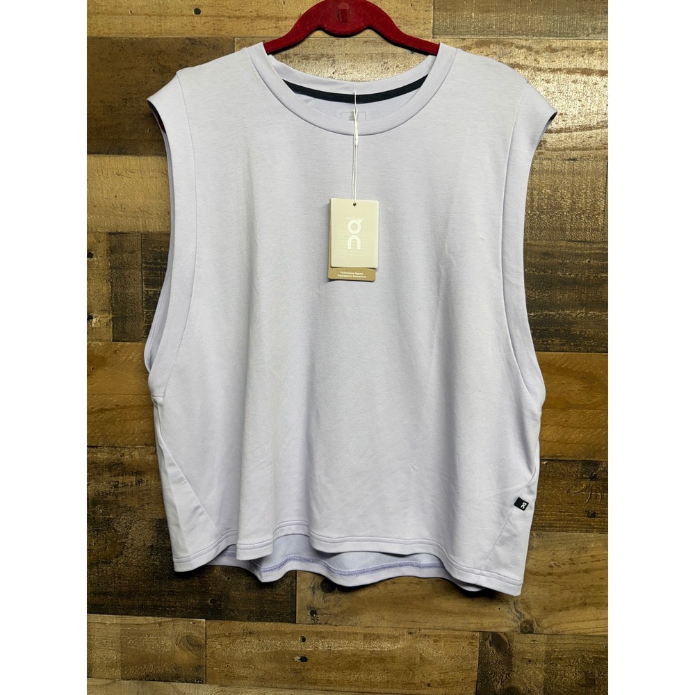 NWT On Cloud Running Focus Crop Tank Top Lavender Purple Womens XL 1WD10091276